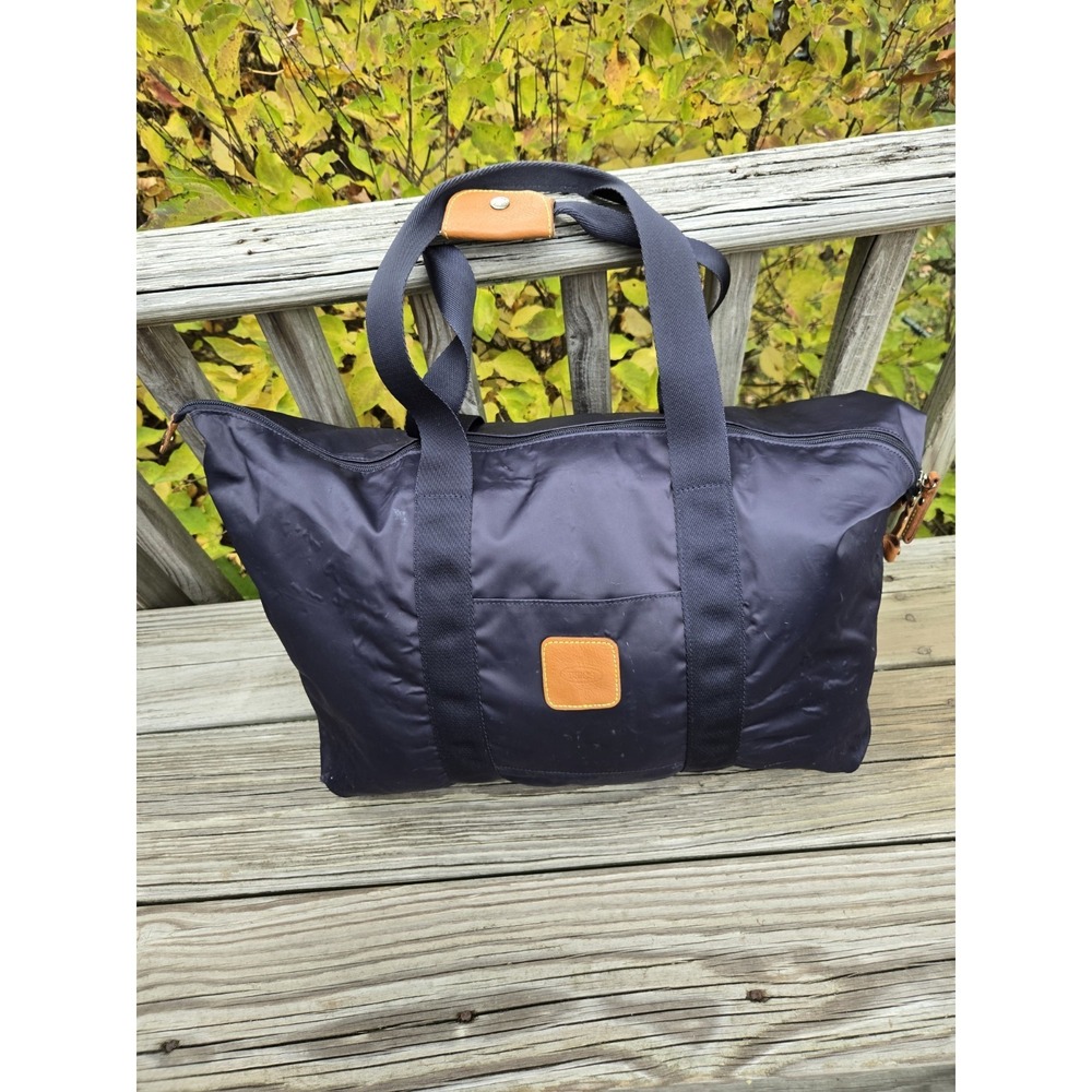 Bric's Nylon Leather Navy Blue Duffle Bag